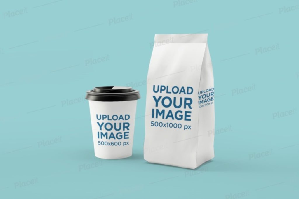  30+ Plantillas de maquetas de bolsas de café (gratis y premium)